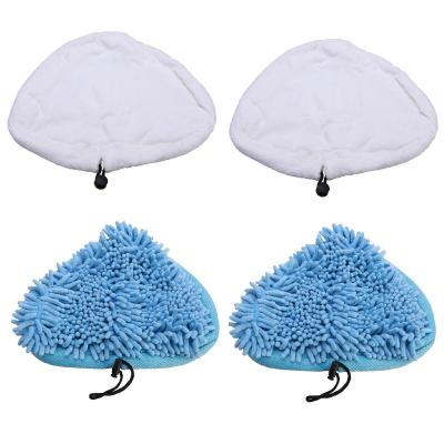 China Non-original Blue Coral Washable Mop Pad Microfiber Universal Steam Mop Replacement Pads for sale