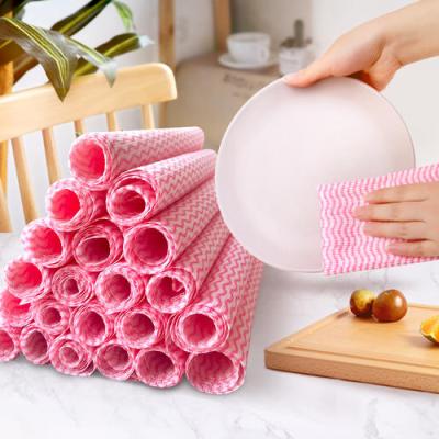 China Sustainable Packing Wipes Clean Disposable Nonwoven Fabric Disposable Dish Lazy Towel for sale