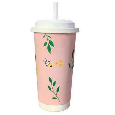 China Custom Net Red Model Carving Europe Milk Tea Cup Milk Tea Shop Entrance Drainage Decoration Fiberglass Milk Tea Cup Model Sculpture for sale