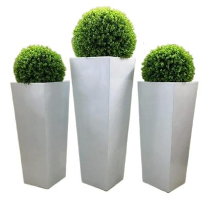 China China factory directly supply cheap garden planting fiberglass flower pots for sale