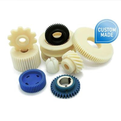 China High precision nylon straight tooth gear plastic toy POM gear customized by hotels professional small discount price for sale