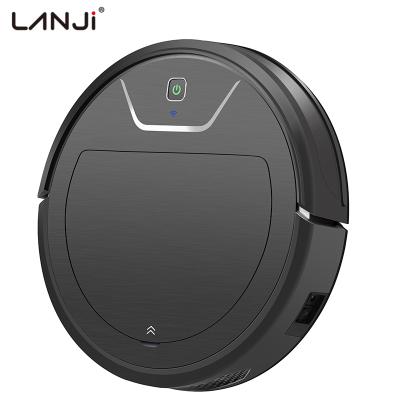 China LANJI Hotel 2000pa Smart Self-filling WIFI Connected App Control Mini Smart Wet And Dry Cleaner Vacuum Robot for sale