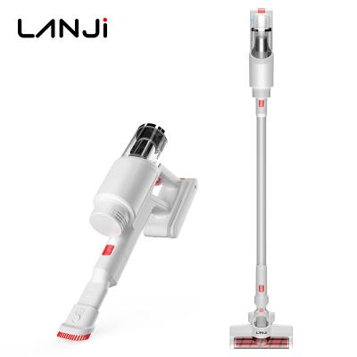 China Hotel LANJI Wholesale Home 21KPa Cordless Stick Handheld Floor Carpet 2 in 1 Cordless Vacuum Cleaner for sale