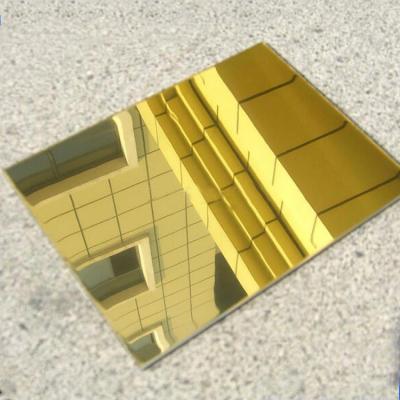 China Factory Supply High Quality Exterior Gold Mirror Aluminum Composite Panel for sale