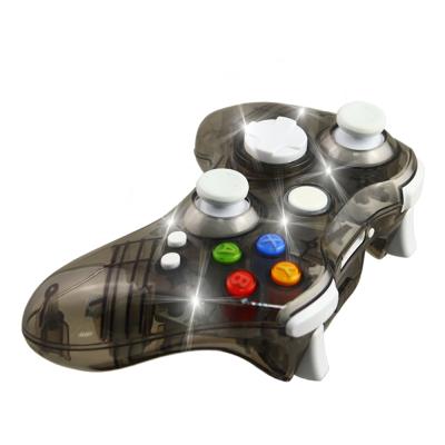 China Transparent For Xbox 360 Wireless Gamepad Remote Controller Gaming Games PGYFDAL LED Clear Space Controller for sale