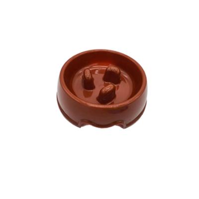 China Automatic hot sale at factory price, PP plastic dog bowl, pet slow food anti-clog simple bowl. for sale