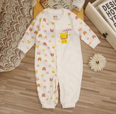 China 100% Cotton Latest Long Sleeve Boy Clothing Funny Romper Set Organic Newborn Girl Overall Jumpsuit for sale