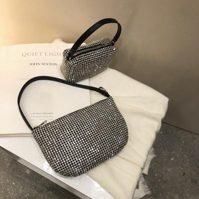 China Fashion Diamond Handbag Luxury Bling Female Wholesale Ladies Bag Shopping Bag For Woman for sale