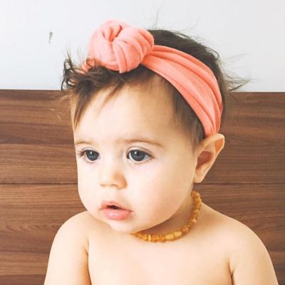 China Fashionable Custom 20 Colors Bow Turban Headband Baby Soft Headband Hair Accessories For Goddaughter Gift for sale