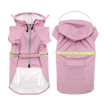 China 2020 New Viable Large Dog Raincoat Waterproof Large And Medium Dog Overalls Outdoor Dog Raincoat for sale