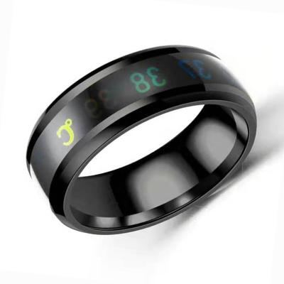 China Fashion IP67 Waterproof Temperature Measuring Ring Jewelry Men And Women Smart Gift Smart Ring for sale