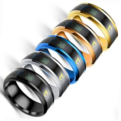 China Fashion Waterproof American European Hot Sale Adjustable Titanium Stock Factory IP67 Steel Smart Ring for sale