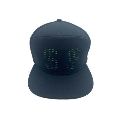 China 5 o'clock fashion hat led smart display message cool hat mobile app hat hat display-control hat for sale