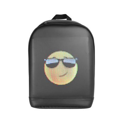 China High quality anti-theft girls backpack LED smart flashing advertising backpack for sale