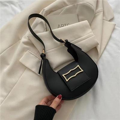 China Casual shoulder bag ladies fresh for Guangzhou style foreign border women's bag fashion small crescent bag armpits for sale