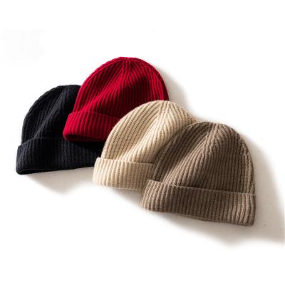 China JOINT High Quality 100% Pure Cashmere Hat Knit Cap Winter Hats for sale