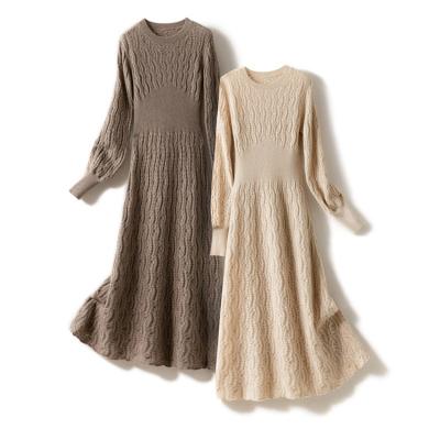 China Anti-wrinkle 100% pure cashmere can be customized women's cashmere sweaters dress for sale