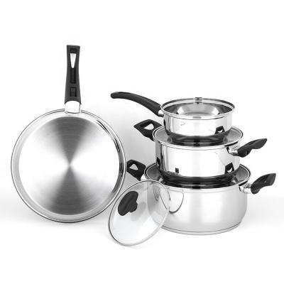 China Kitchen Basics Soup Stock Pot Set Sustainable Cookware Set, Commercial Stainless Steel Stock Pot for sale