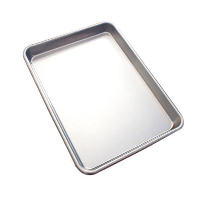 China Viable Aluminum Tableware Oven Bakeware, Rectangle Biscuit Food Grade Baking Tray Tray Pan for sale