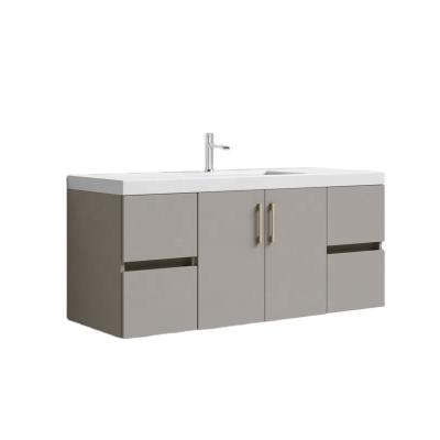 China Modern Waterproof Modern Laundry Bathroom Sink Cabinet Wall Mounted Vanity for sale