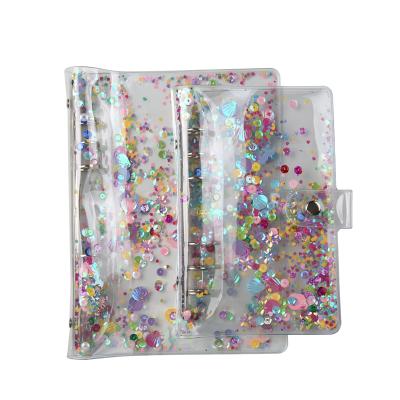 China Wholesale Clear Refillable Binder Cover Plastic Clear Office School Traveler 6 Ring Binder Plastic PVC 6 Ring Binder for sale