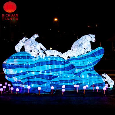 China Sunproof Snowproof and Fabric Energy Saving Chinese Animal Lantern for Outdoor Decoration and Theme Park Decoration for sale