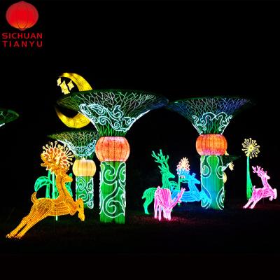 China Botanical garden festival lighting lantern display lantern display carnival entertainment project design planing execution for sale