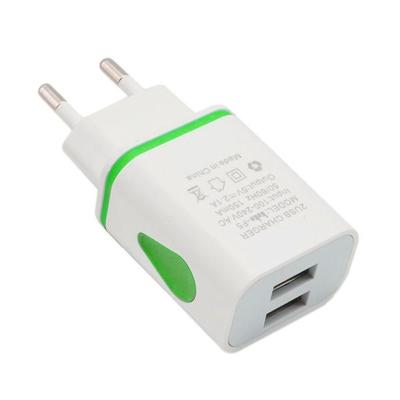 China Mobile Phone QC2.0 10W USB Wall Charger For Samsung Xiaomi Dual Port 2A Output Travel Plug Power Adapter Compatible For Phone EU/US Plug for sale