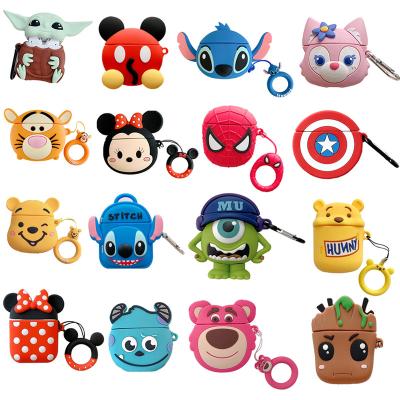 China Anti-wrinkle Stitch Cover For Apple AirPods 1 3rd 2 Case For Pro AirPods 2 Case Cartoon Minnie Mickey Cute Earphone Shell for sale