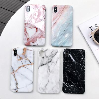 China Top Shockproof Marble Case For iPhone 12 13 14 pro 11 7 8 Max Plus X XR XS Max Back Cover Silicone Soft TPU Coque For iPhone X Phone Case for sale