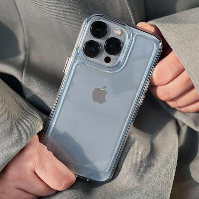 China Luxury Shockproof Clear Hard Case For iPhone 13 14 12 pro 11 Max X XR XS 7 8 plus Camera Lens Protective Clear Soft Cover for sale