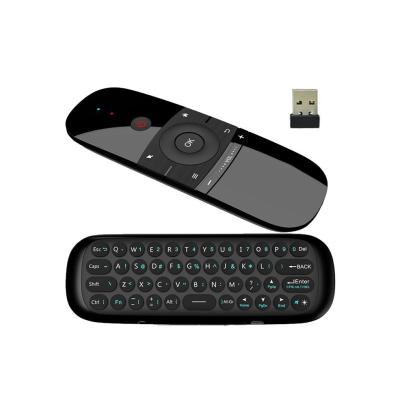 China IR control+IR learning for all keys W1 air 2.4ghz wireless remote keyboard mini airmouse rechargeable for TV box for sale