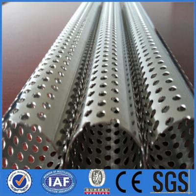 China Corrosion Resistance Stainless Steel Perforated Well Casing Pipe With Hole Diameter 16mm Factory for sale