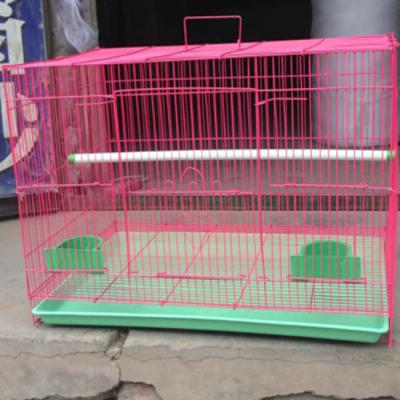 China Square Type Stocked Wholesale Ornamental Metal Pet Cage Bird Cages for sale