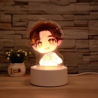 China Modern Wholesale 3D Effect Desk Lamp Kids 3D Night Table Light Led Lamp With UV Printing for sale