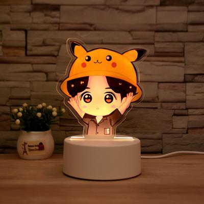 China Modern UV Printing 3D Pattern Night Lights With Warm Light/3 Colors Light/7 Colors Or 16 Colors Light for sale