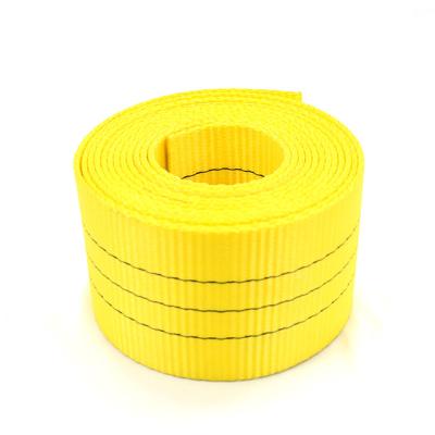 China Hot Sales European Standard High Tenacity Polyester Webbing Yellow Webbing for sale