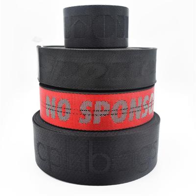 China Elastic Home Textile Customized Printing Eco-friendly Durable PP Jacquard Elastic Band Webbing Belt for sale