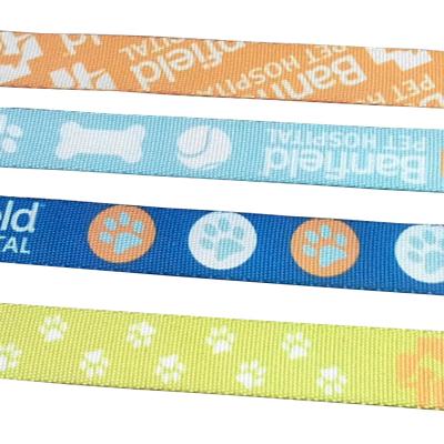 China High Tenacity Manufacturer Customized 3/8 Inch Cheap Copy Patterned Polypropylene Webbing Strap For Luggage Handle for sale