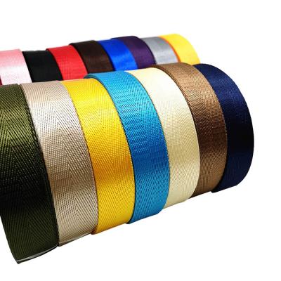 China Eternally Fashionable High Tenacity Texture Colored Polypropylene Herringbone Webbing PP Woven Custom 1.5cm for sale