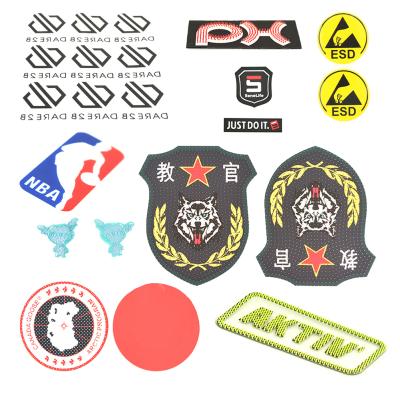 China Viable Customized Iron On Patch Transfer Heat Transfer Label Sticker For Clothes for sale