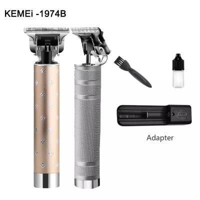 China KM-1974B car kemei hair clipper electric barber cutting trimmer professional cordless trimmer Buddha trimmer for sale