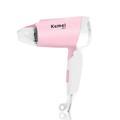 China kemei KM-6831 Collapsible Foldable Hair Dryer Hair Dryer for Student and Travel for sale