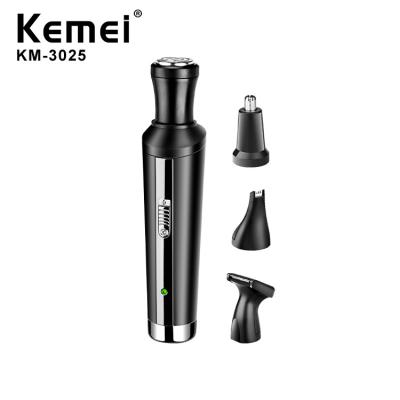 China Kemei KM-3025 Custom Lamp Hotel Logo Household High Quality Electric Nose Hair Trimmer for sale