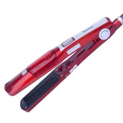 China Kemei KM-3011 Stylish Hair Straightener And Curling Iron For Girls With Steam Home Use for sale