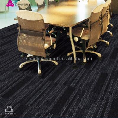 China Office Polished Carpet Tile 50cm*50cm Jacquard Pictures for sale