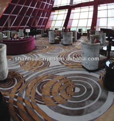 China Shanhua Carpet Jacquard Modern Design Hotel Lobby Decoration Carpet for sale