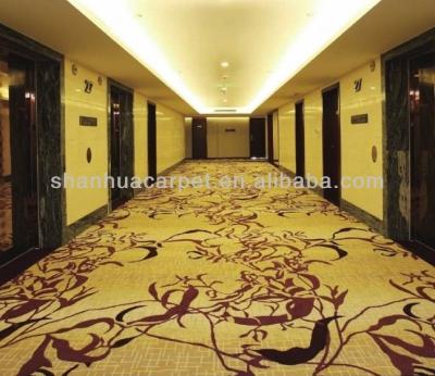 China Gorgeous Floral Jacquard Rug For Hotel 5 Star Wool Carpet for sale