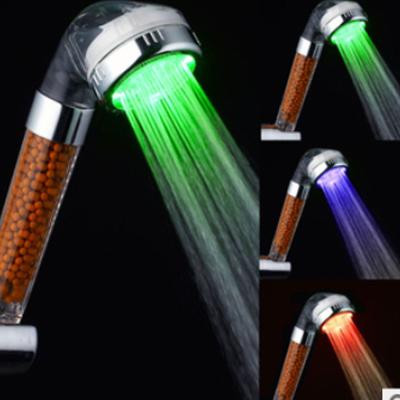 China Without Switch C-138-1LED Color Changing Polycarbonate LED Shower Head for sale