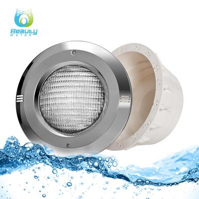 China Anti-corrosion& high brightness& low energy cost beauty water no water leakage underwater swimming pool led lights IP68 underwater pool light for sale